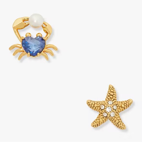kate spade Jewelry - KATE SPADE Sea Star Starfish and Crab Stud Earrings